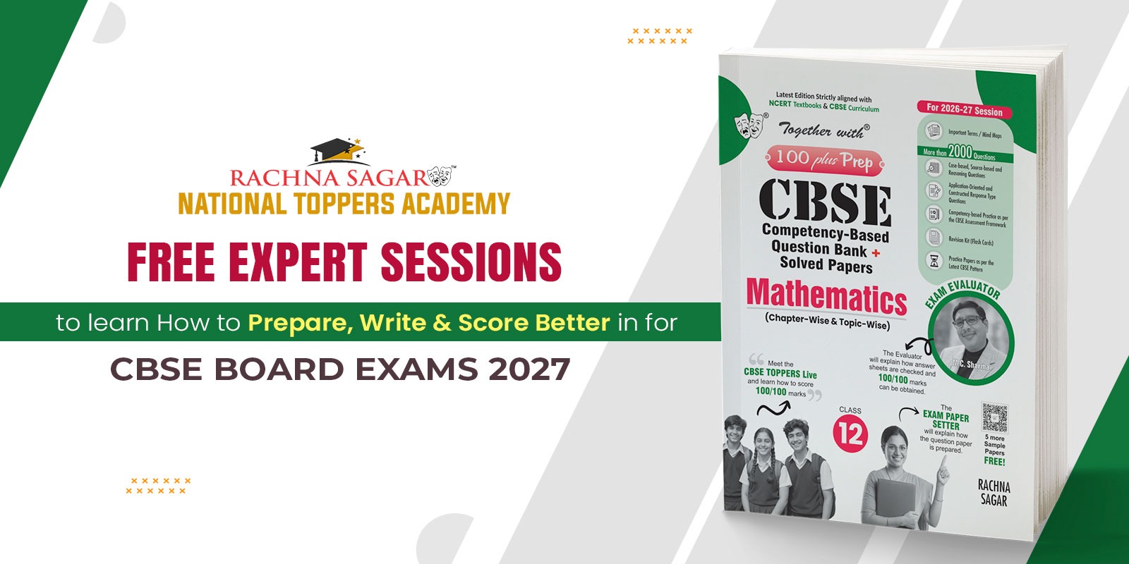 Free Expert Sessions to learn How to Prepare, Write & Score Better in for CBSE Board Exams 2027